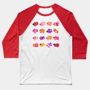 Flower goldfish Baseball T-Shirt